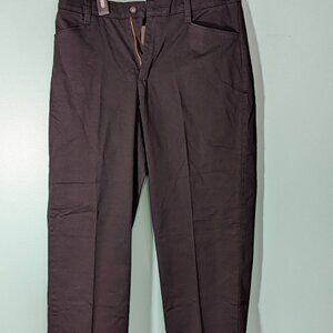 Lee At The Waist Black‎ Khaki Pants Size 10P Women's